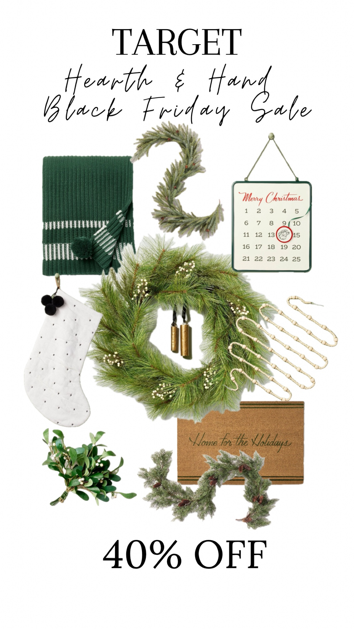 Black Friday Deal, Hearth & Hand 40% off home decor. #holiday #christmas