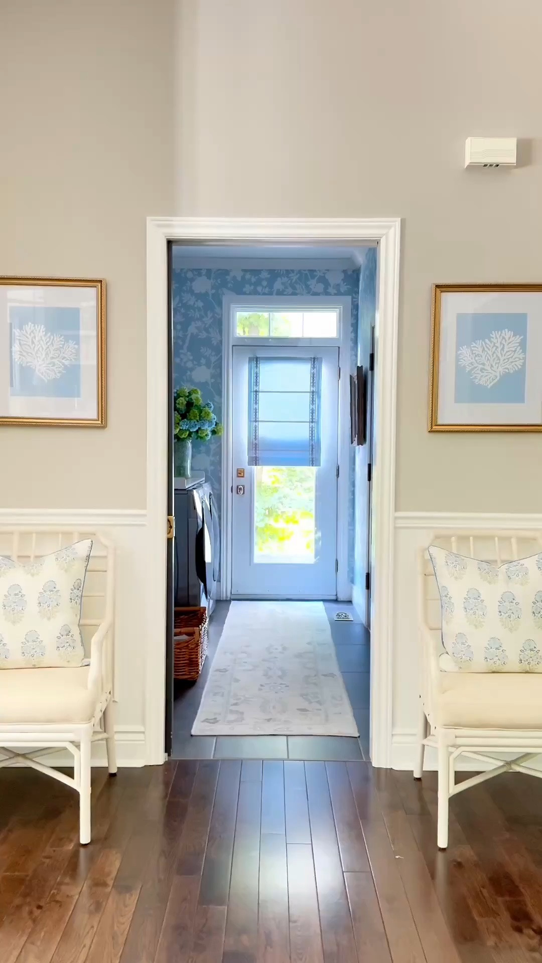 The best way to start the day! Our chic new motorized light blue roman shade from @twopagescurtains is the perfect touch in our laundry room! I love the monochromatic look it brings to our space and the elegant trim detailing is so gorgeous!💙

➡️Use my code CITRINELIVING  for 24% off sitewide!

Here are the details:

Fabric: Jawara
Color: Light Blue J401-23
Trim: R31
Outside mount
Liner: Privacy 
Size: 23x66”
Motorized

#LTKSeasonal #LTKHome