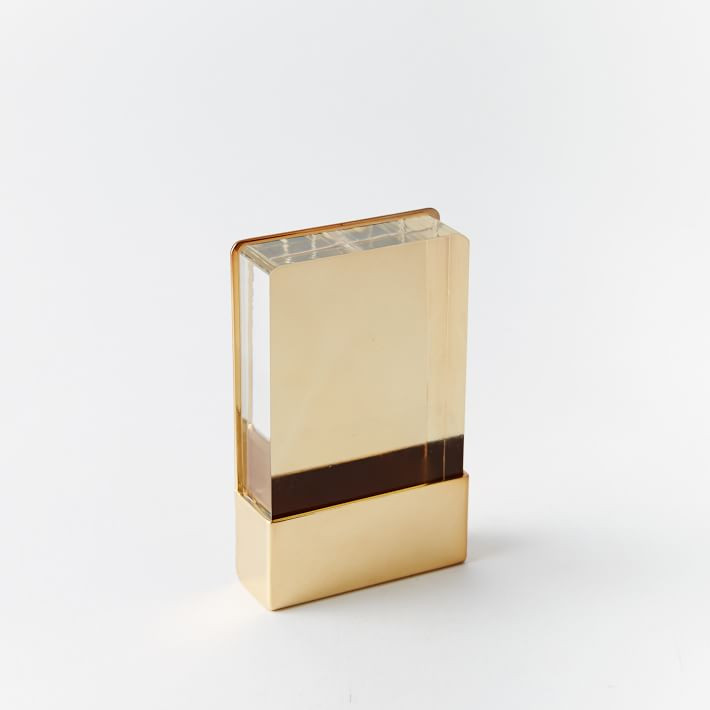 Acrylic & Metal Standing Frames - Gold | West Elm (US)