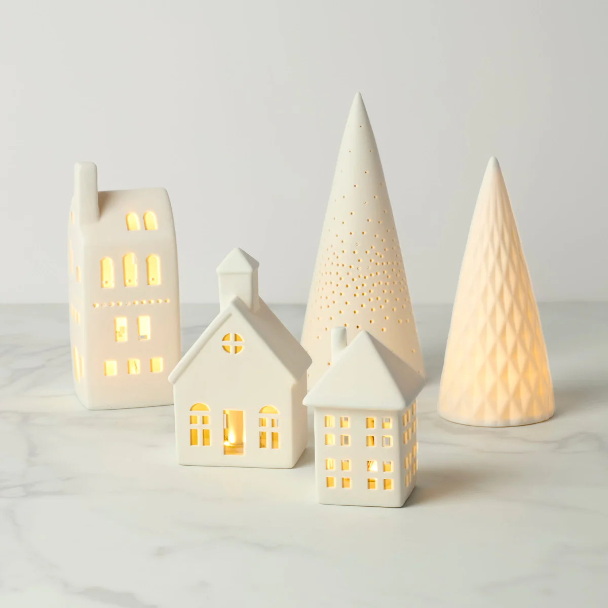 Illuminated Modern Village 5-Piece Set | Lenox