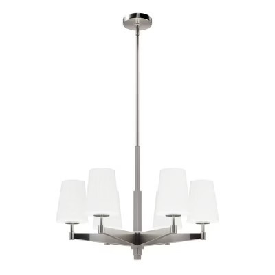 Hunter Fans 26" Nolita Ceiling Light Brushed Nickel 6-Bulb Chandelier - Elevate Your Space with Glamour and Style | Target