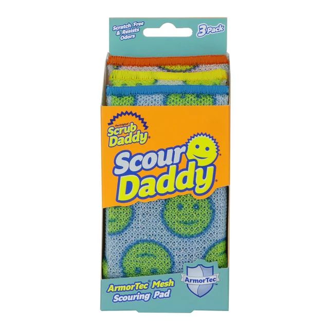 Scrub Daddy Scour Daddy Heavy Duty Scouring Sponge, 3 Pack - Walmart.com | Walmart (US)