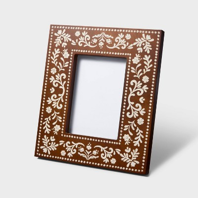 Día de Muertos 5"x7" Picture Frame Brown/White | Target