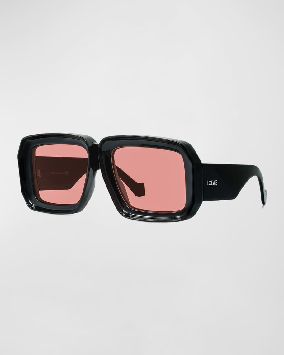 Loewe Oversized Square Monochromatic Sunglasses | Neiman Marcus