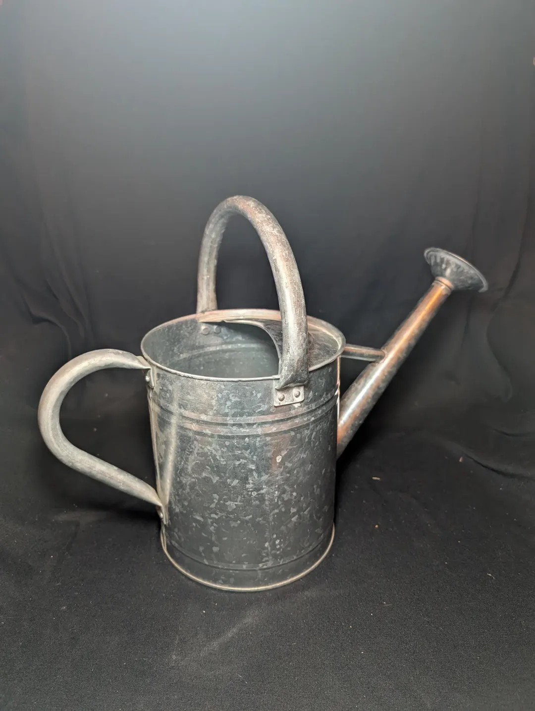 Vintage Galvanized Metal Watering Can Sprinkler Head Indoor/Outdoor Gardens 1 Gal  12" tall inclu... | Etsy (US)