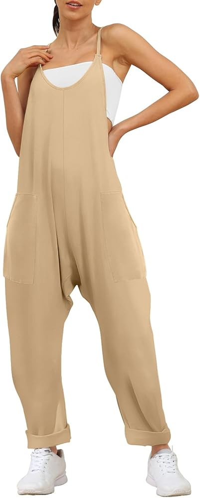 AUTOMET Jumpsuits for Women Casual Summer Outfits Rompers Comfy Beach Vacation Trendy Overalls Ju... | Amazon (US)