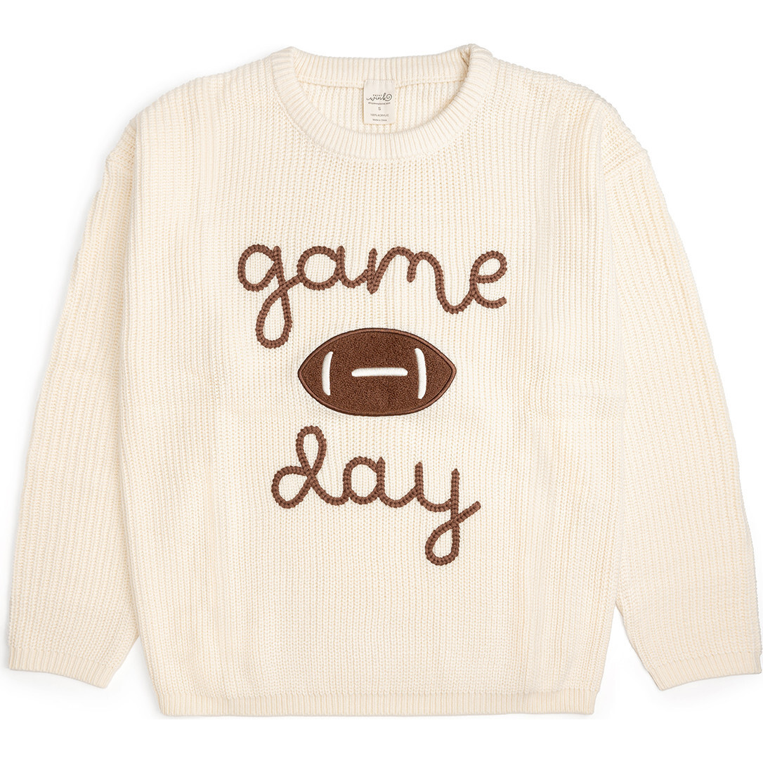 Game Day Knit Women's Sweater, Natural | Maisonette