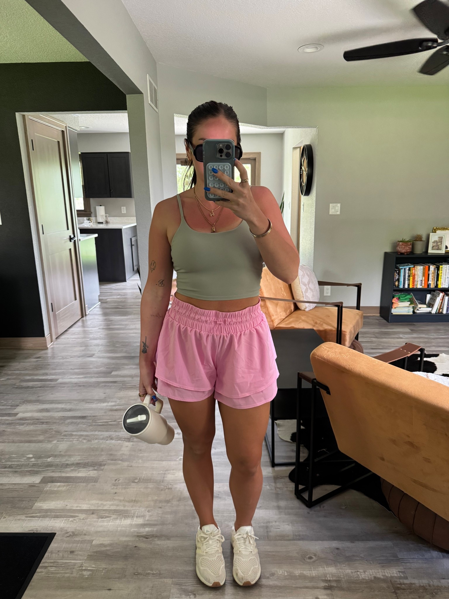 Hot girl walk outfit of the day 💘✨ Target activewear, Amazon activewear, work out outfit, workout shorts, workout set, adidas tennis shoes

#LTKStyleTip #LTKFindsUnder50 #LTKActive