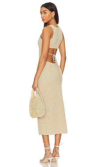 Mickie Dress in Neutral Stripe | Revolve Clothing (Global)