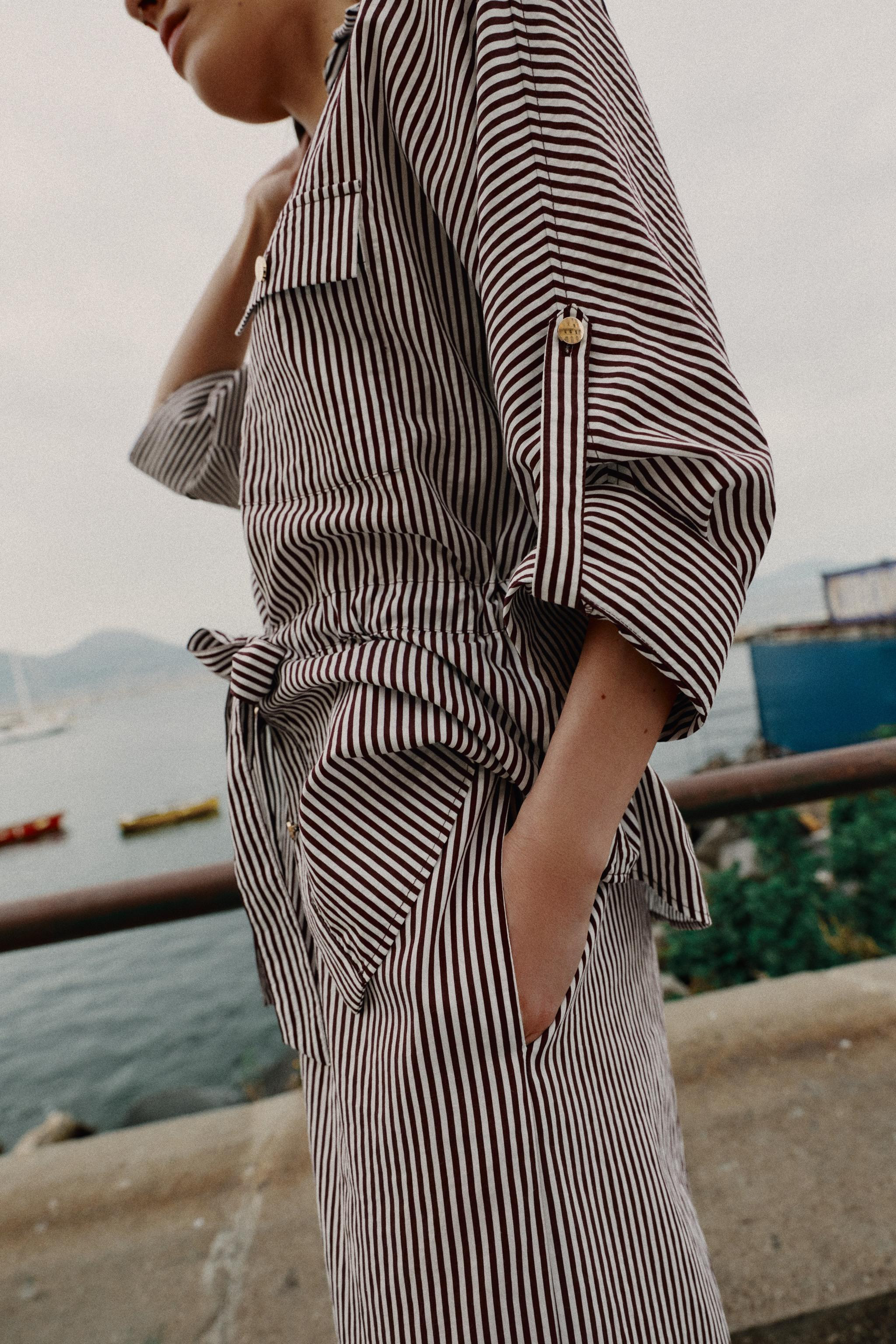 STRIPED SAFARI SHIRT | Zara US