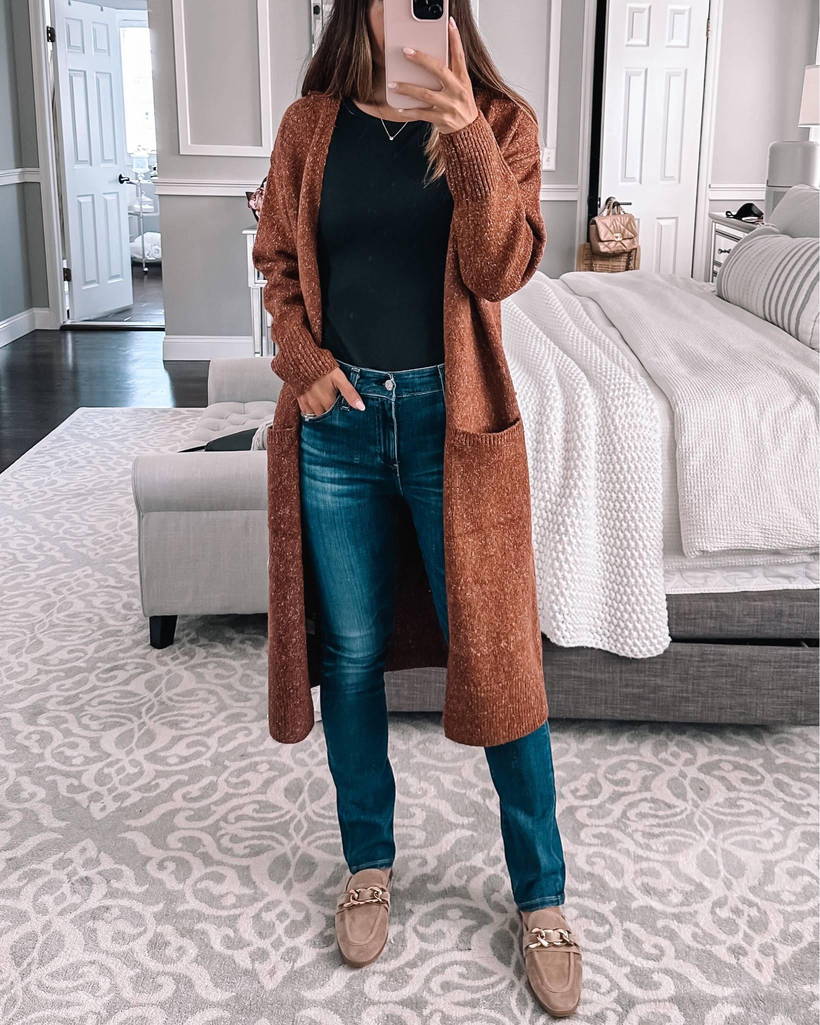 Nordstrom sale cardigan fall outfit idea wearing xs in cardigan  

#LTKFind #LTKsalealert #LTKxNSale