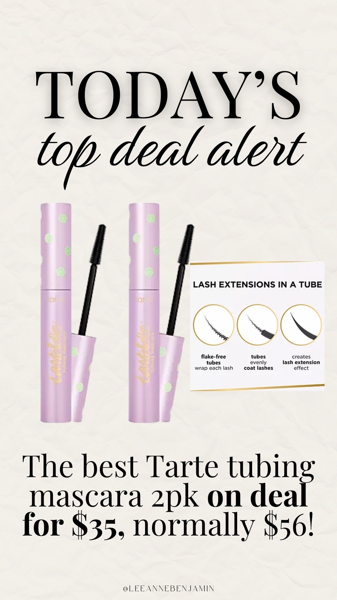 The best Tarte mascara available on deal in this two pack!

#LTKfindsunder50 #LTKsalealert #LTKbeauty