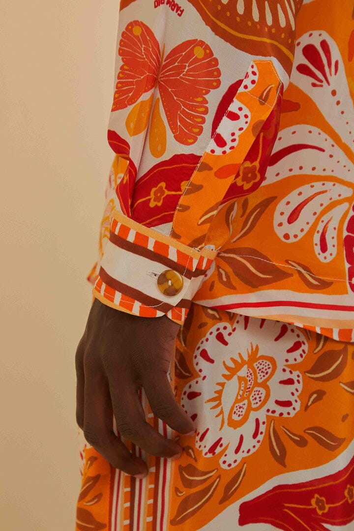 Wonderful Scarf Long Sleeved Shirt | FarmRio (US)