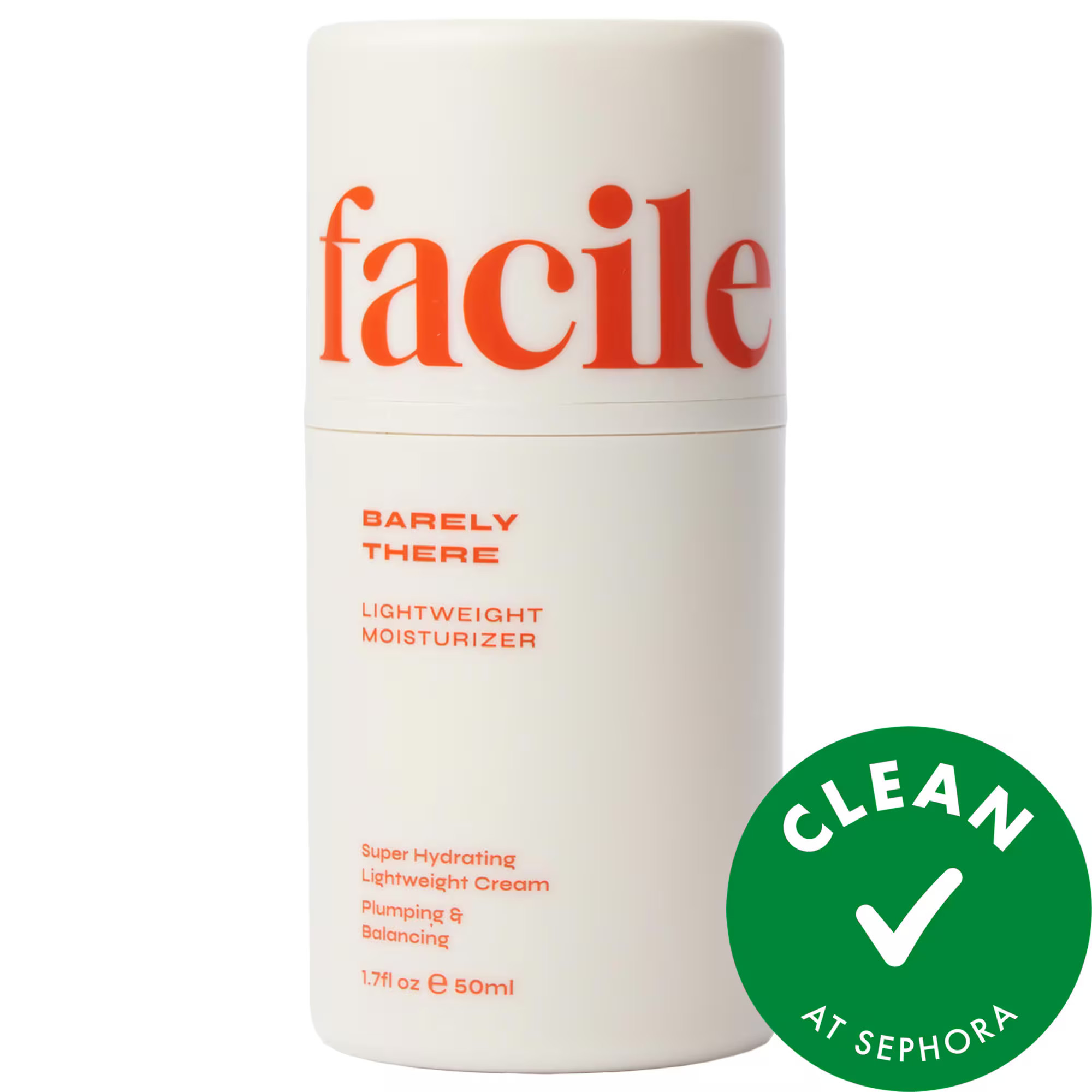 Facile Barely There Hyaluronic Acid Lightweight Moisturizer 1.69 oz / 50 mL | Sephora (US)