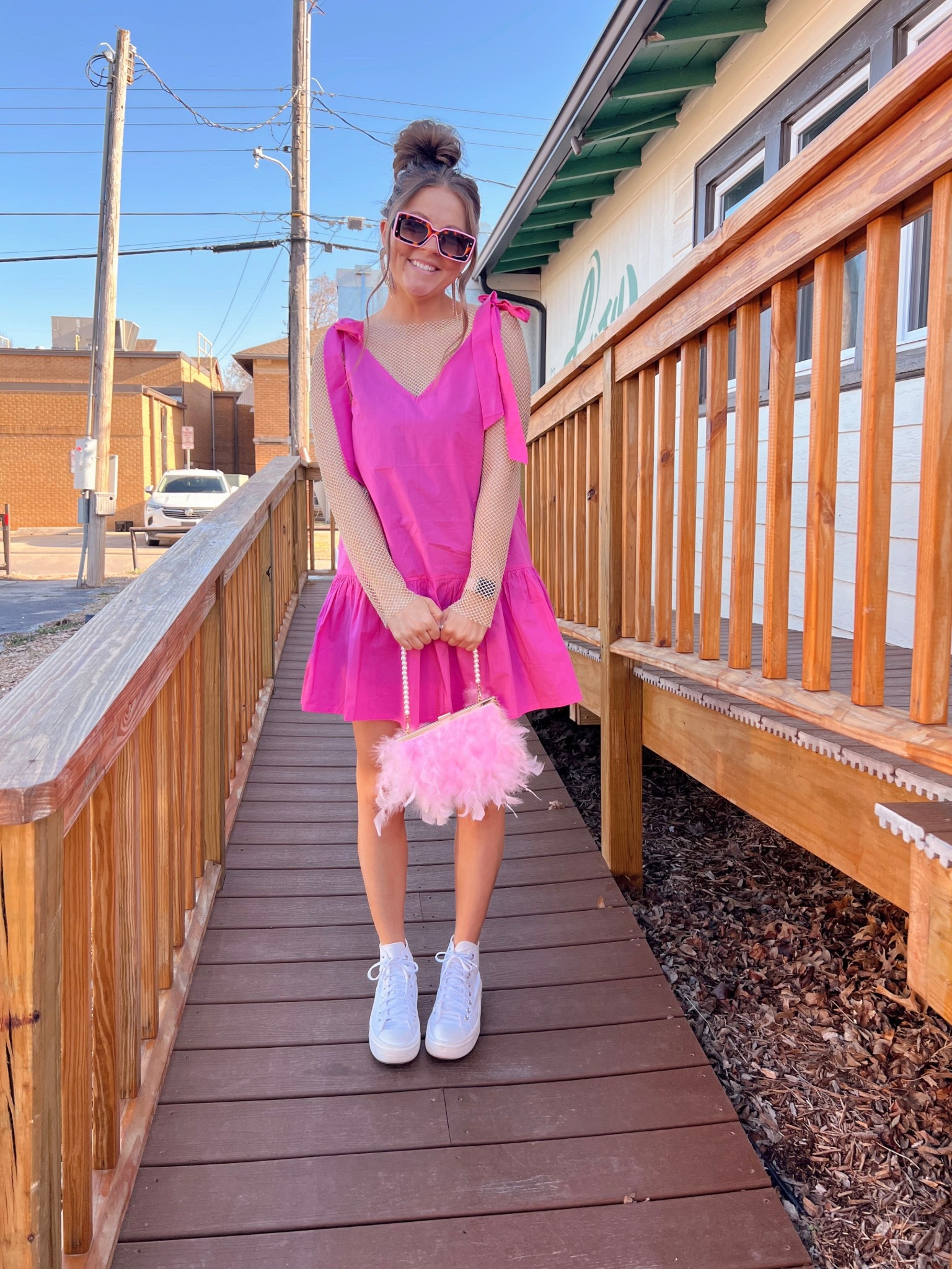 Me in pink, once again 🤪 the cutest summer dress with bow tie sleeves! 

#LTKStyleTip #LTKSeasonal