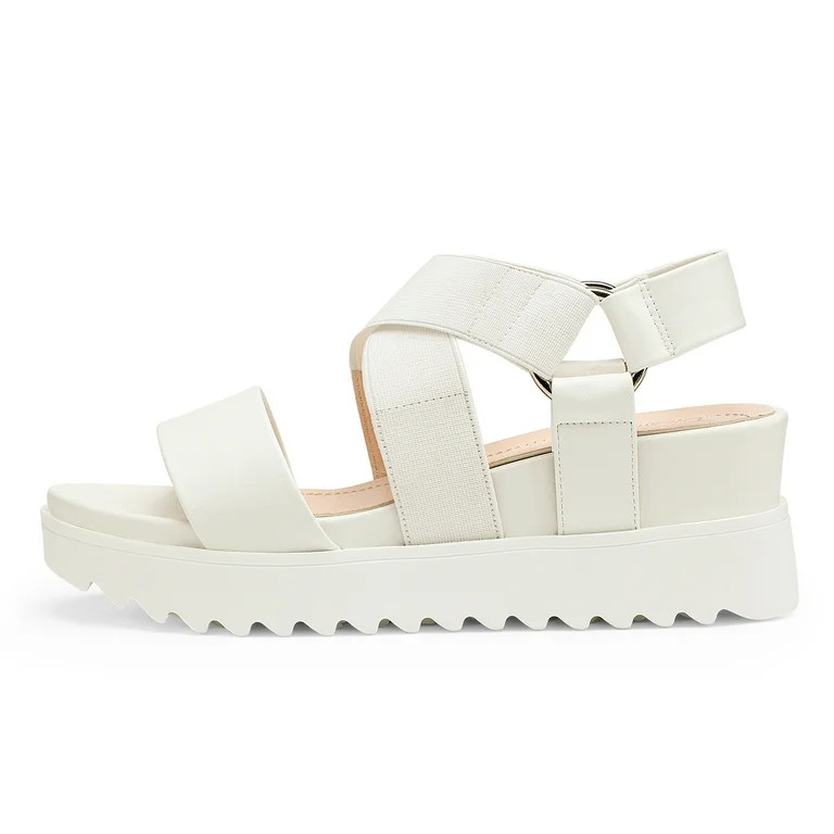 DREAM PAIRS Women’s Open Toe Ankle Strap Platform Wedge Sandals | Walmart (US)