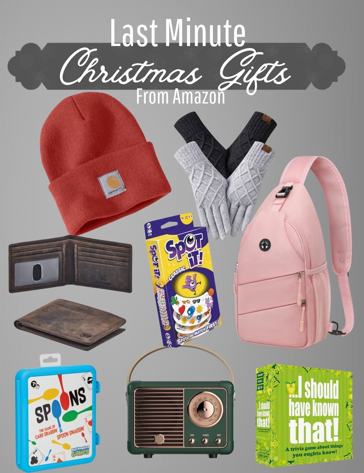 Last Minute Amazon Gifts 

#LTKHoliday #LTKGiftGuide #LTKSeasonal