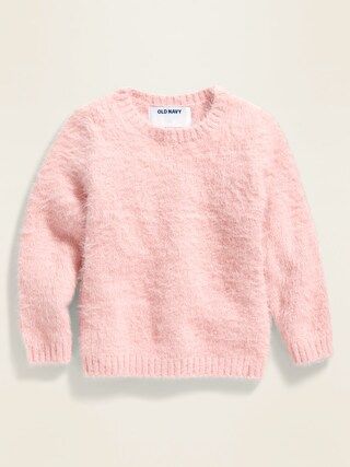 Fitted Fuzzy Sweater for Toddler Girls | Old Navy (US)