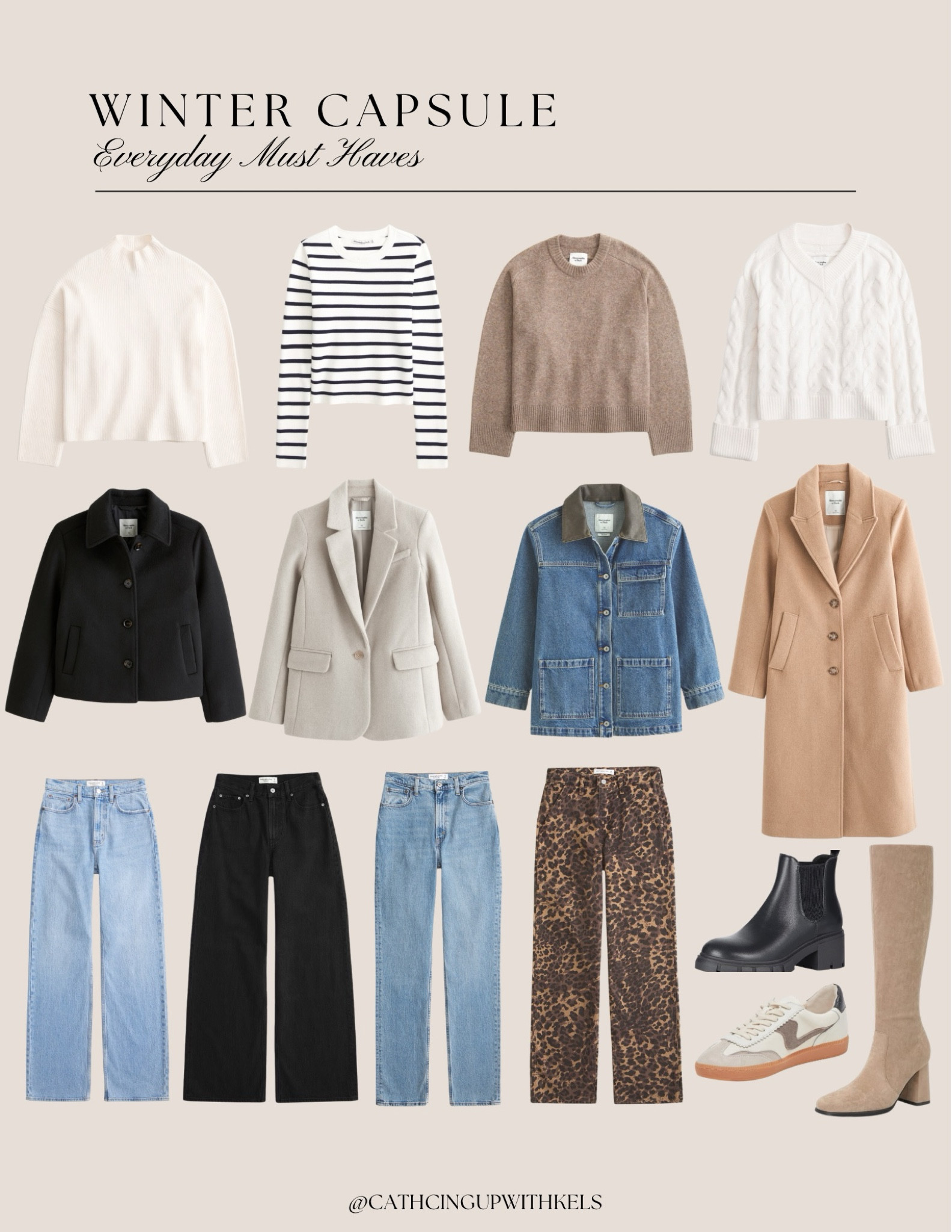 Your ultimate winter capsule wardrobe is here! ❄️ These timeless staples will keep you cozy and chic all season long. From classic coats to versatile knits and boots, you’ll have endless mix-and-match options. Tap to shop your winter must-haves! 🛍️

#LTKStyleTip #LTKSeasonal