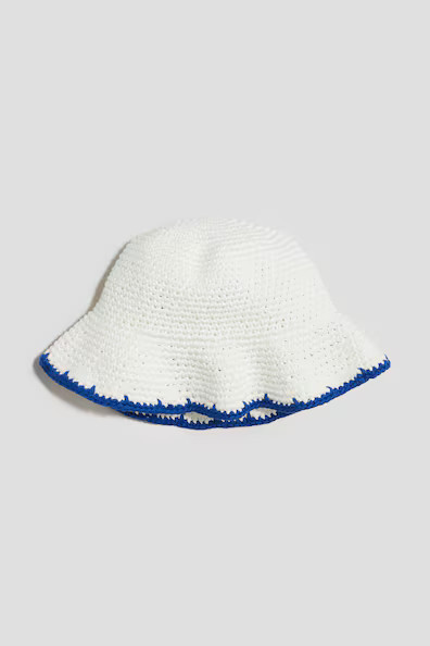 H & M - Bucket Hat im Häkellook - Weiß - Kinder | H&M (DE, AT, CH, NL, FI)
