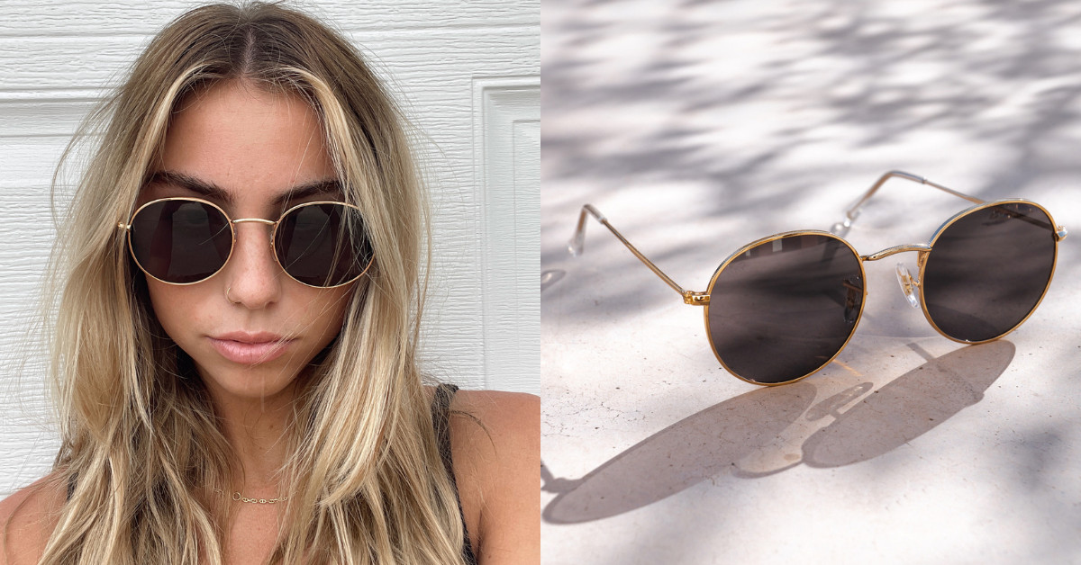 WearMe Pro - Reflective Lens Round Trendy Sunglasses | Amazon (US)