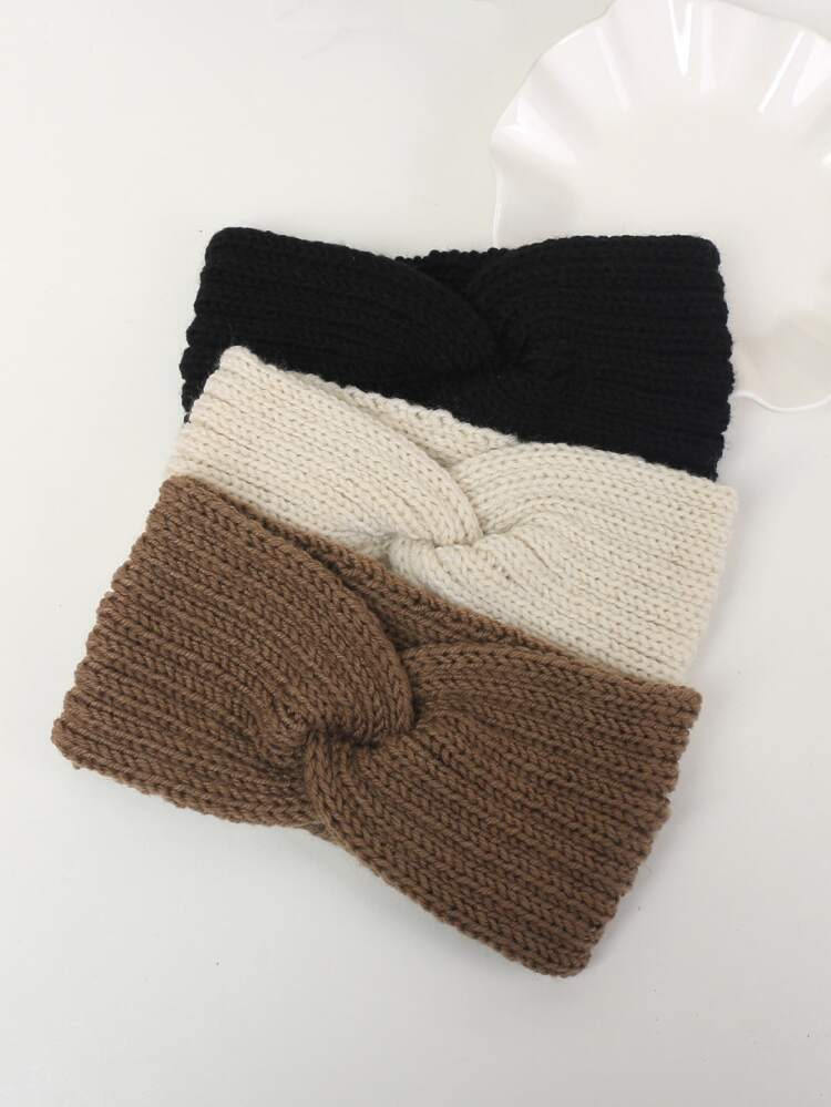 3pcs Twist Decor Hair Band | SHEIN