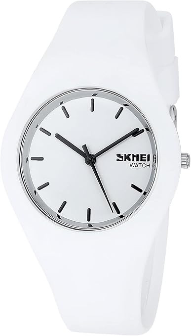 Gosasa Casual Simple Style Silicone Strap Women Men Sports Watches 30M Waterproof | Amazon (US)