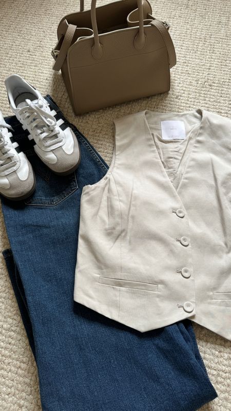 Outfit 1 of Todays reel
How to wear a vest
Vest + denim jeans + adidas samba sneakers + The Row margaux 10

#LTKFindsUnder50 #LTKStyleTip #LTKFindsUnder100