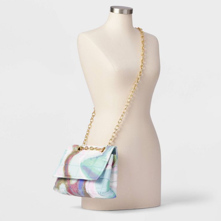 Crossbody Bag with Gold Chain - Future Collective™ with Gabriella Karefa-Johnson Marbled | Target