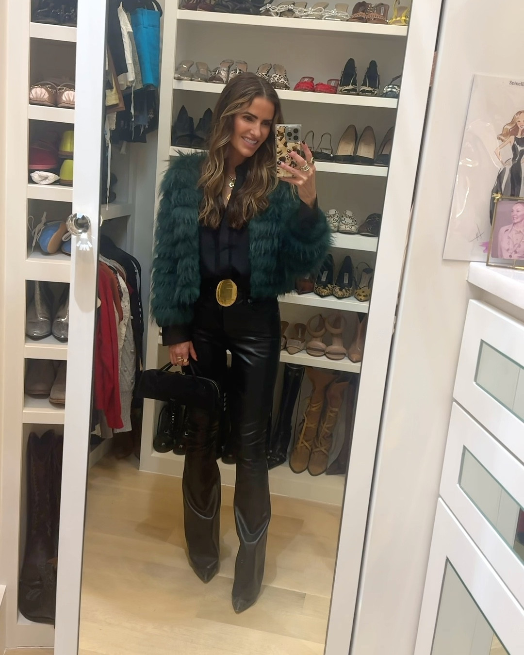 cheers to 2026 running in the new year w my big girls at the @dallasstars game ✨🌟💫 followed by dinner at @thecharlesdallas 

shop my #ootn below stunning blouse i own in 2 colors runs tts wearing small 

& leather pants tts wearing 25

#LTKSaleAlert #LTKOver40 #LTKFindsUnder100