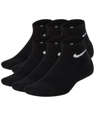Big Kids' Cushioned Ankle Socks, 6 Pairs | Macy's