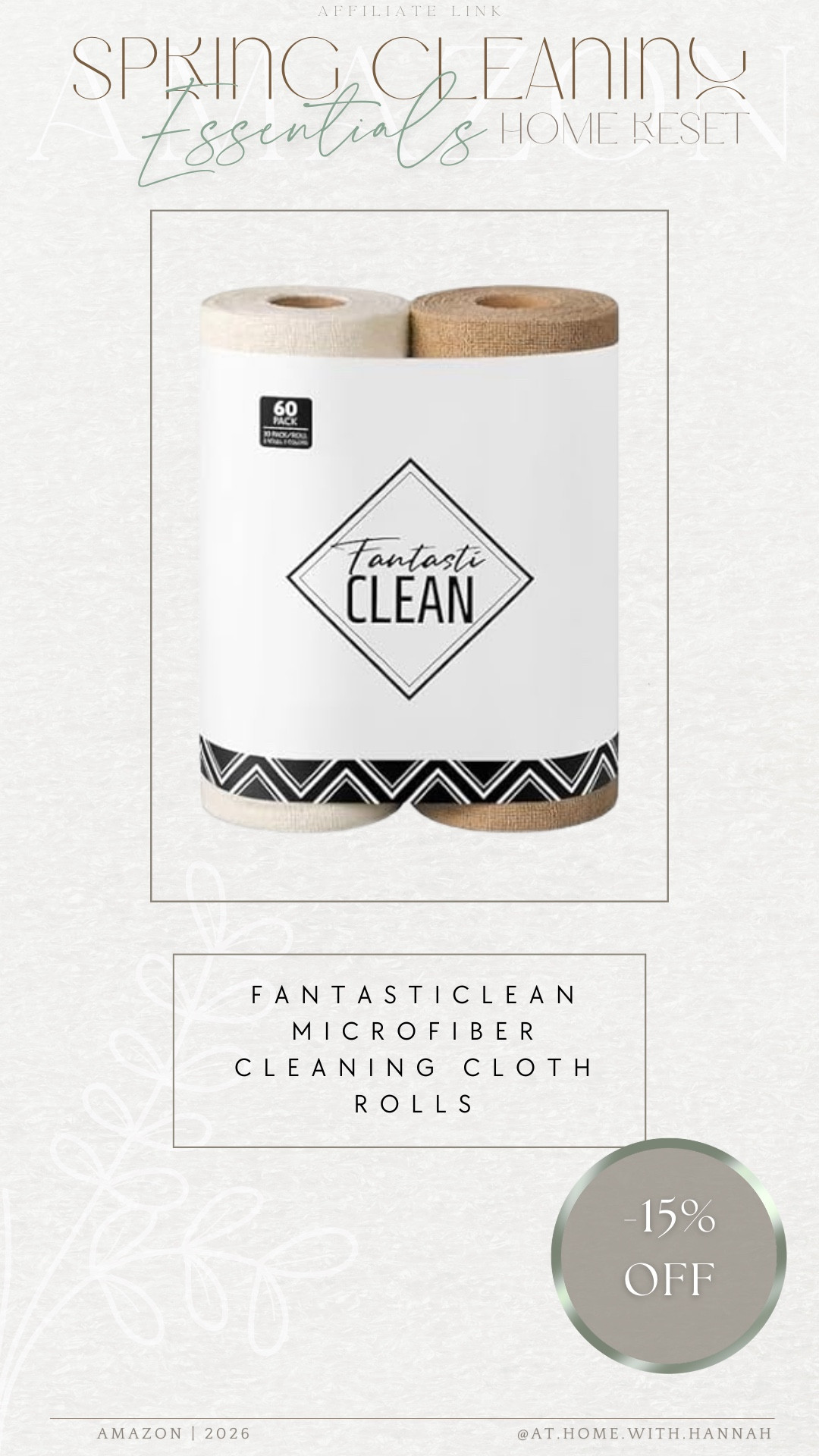 Microfiber cleaning cloth rolls I actually use all over my home 🤍 
Such a good swap for constant paper towel use (these are washable and reusable), and these are on sale right now too.



•
microfiber cleaning cloth rolls • reusable cleaning cloths • spring cleaning essentials • paper towel alternative • amazon cleaning finds • home reset must haves

#microfibercleaningcloths #reusablecleaningcloths #springcleaningessentials #cleaningmusthaves #papertowelalternative #ltkmusthaves #amazonhomefinds

#LTKHome #LTKSaleAlert #LTKmomlife