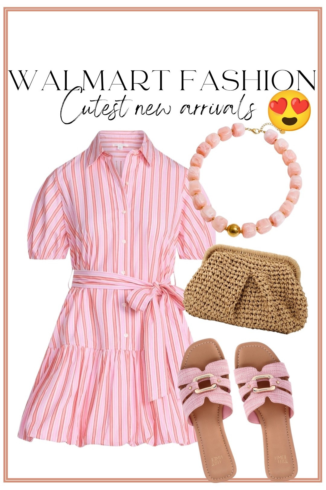 The Walmart fashion new arrivals are absolutely delivering lately, and this pink striped dress might be my favorite find yet! 😍 The flattering tie waist, feminine puff sleeves, and easy breezy fit make it the perfect throw-on-and-go outfit for everything from brunch dates to summer vacations. Paired with the cutest pink slide sandals, a woven clutch, and statement bracelet, this look feels so boutique-inspired without the boutique price tag.

If you’re looking for affordable summer dresses, Walmart fashion finds, vacation outfits, or pink outfit inspiration, this one deserves a spot in your cart before it sells out! 💕

#WalmartFashion #WalmartFinds #SummerDress #AffordableFashion #VacationStyle #PinkDress #WalmartStyle #FashionFinds #SummerOutfitIdeas #OOTD #BudgetFriendlyFashion #WalmartNewArrivals #CasualChic #StyleOnABudget #WalmartDeals

#LTKootd #LTKPetite