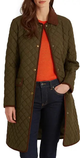 Quilted Snap Front Coat | Nordstrom