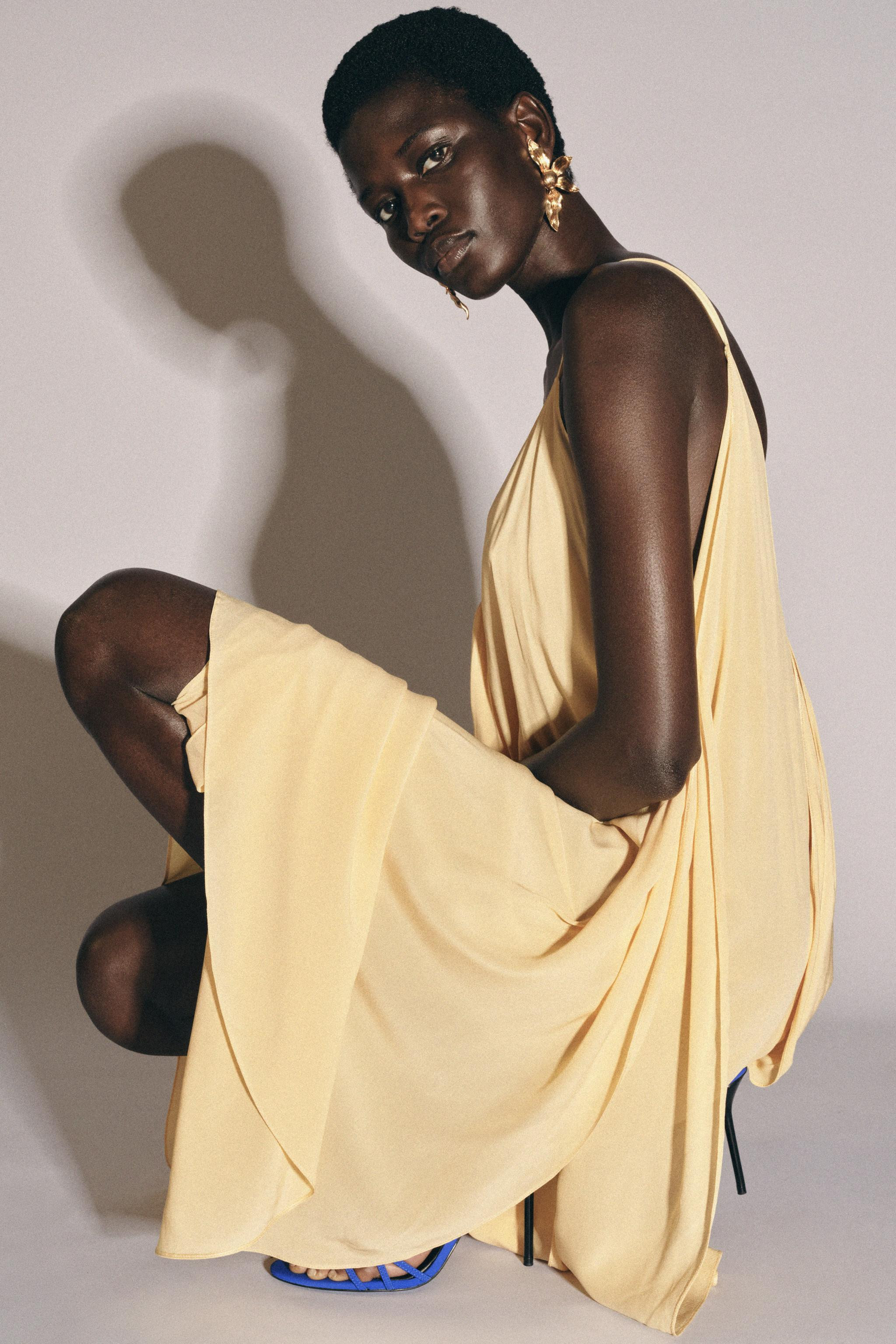 ZW COLLECTION LIMITED EDITION FLOWING DRESS WITH RUFFLES | Zara UK