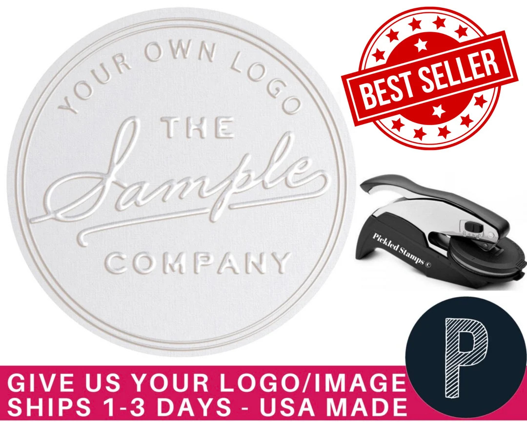Top Selling Custom Logo Embosser Seal Stamp Your Own Design Personalized - Etsy | Etsy (US)