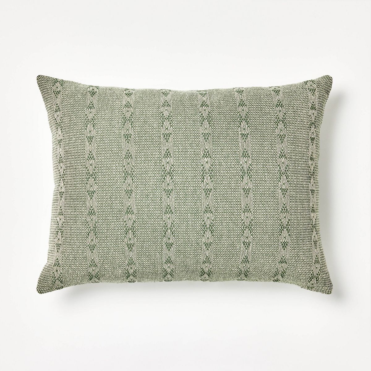 Oversized Woven Striped Lumbar Throw Pillow Sage - Threshold™ designed with Studio McGee | Target