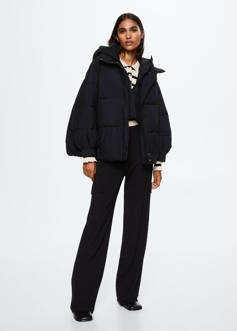 Oversize quilted coat -  Women | Mango USA | MANGO (US)