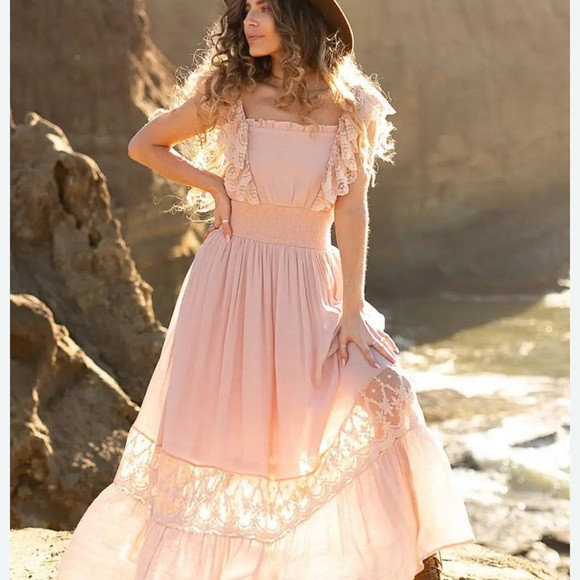 Joyfolie Dawn Lace Trim Dress | Poshmark