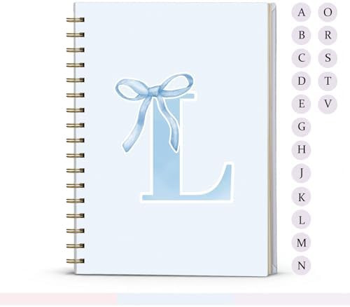 Blue Bow Journal Notebook for Girls,Initial L Journals Personalized Diary Gifts for Teen Girl Kid... | Amazon (US)