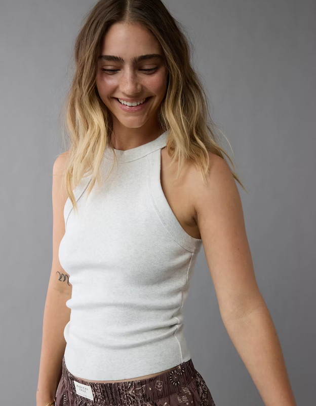 AE Saltwash High Neck Tank Top | American Eagle Outfitters (US & CA)