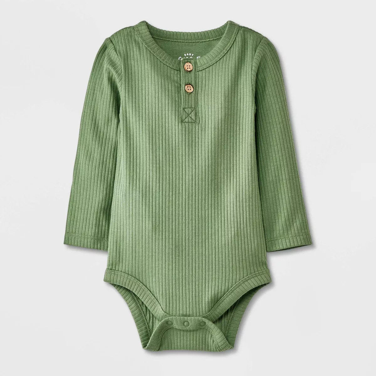 Baby Long Sleeve Henley Bodysuit - Cat & Jack™ | Target