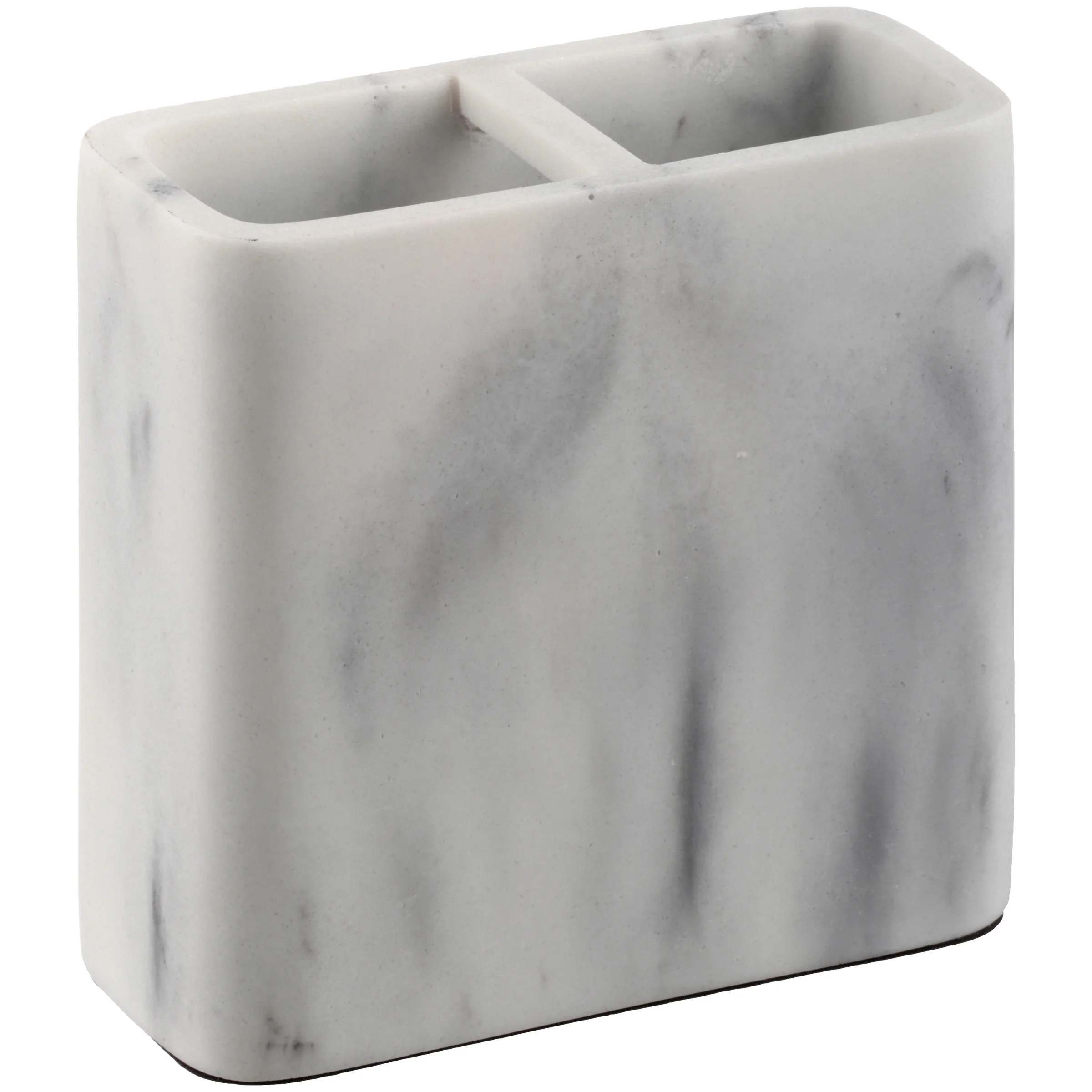 Better Homes & Gardens Faux Marble Toothbrush Holder, White | Walmart (US)