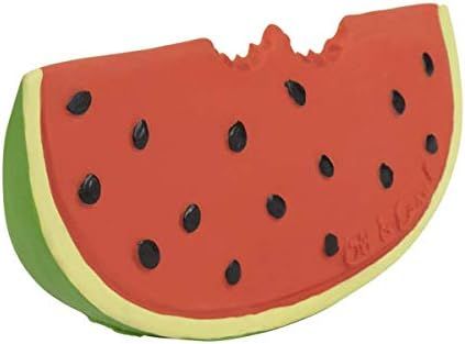 Oli & Carol, Wally The Watermelon, Chewable Fruit-Shaped Teething Toy for Baby, Natural Hevea Rubber | Amazon (US)