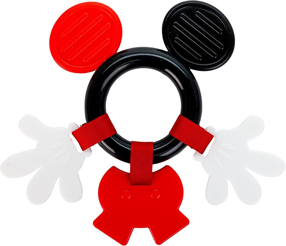 KIDS PREFERRED Disney Baby Mickey Mouse Teether, Black & White High Constrast Toy, Boys and Girls... | Amazon (US)