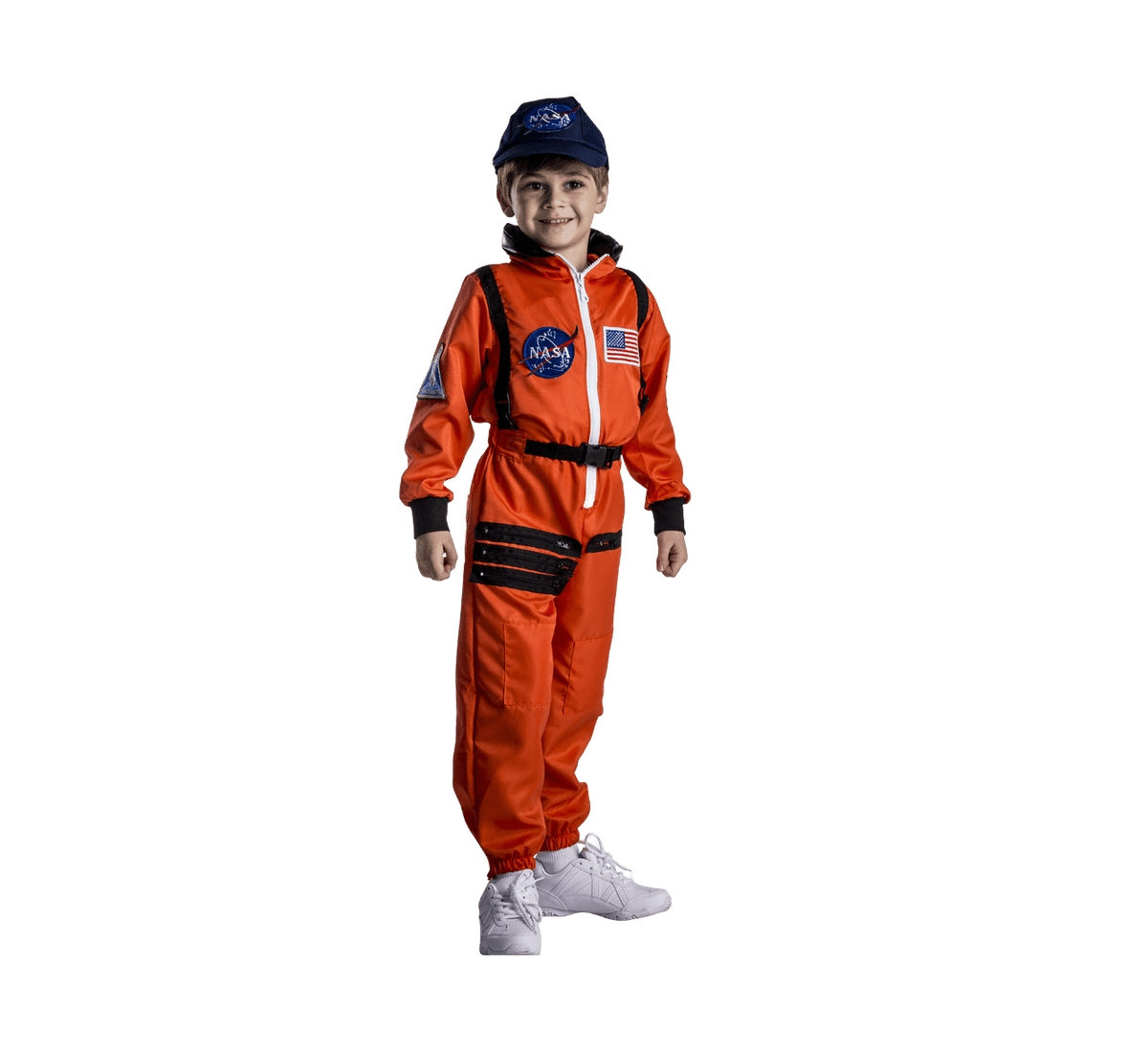 Dress Up America Nasa Astronaut Jumpsuit & Cap Costume - Toddlers Girls & Boys - Orange | Macy's