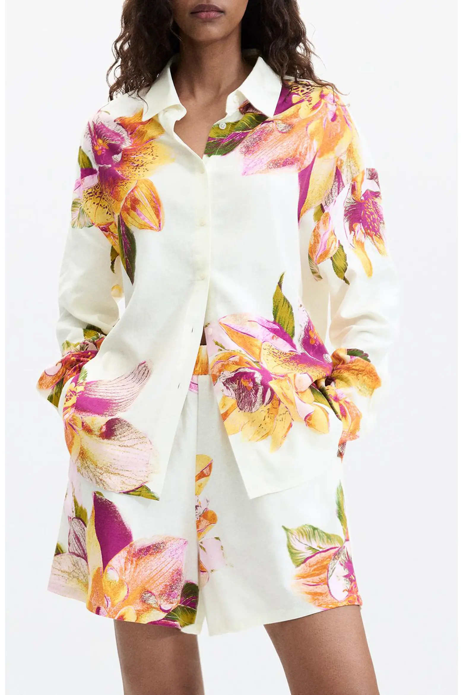 Desigual Floral Print Button-Up Shirt (Women) | Nordstrom | Nordstrom