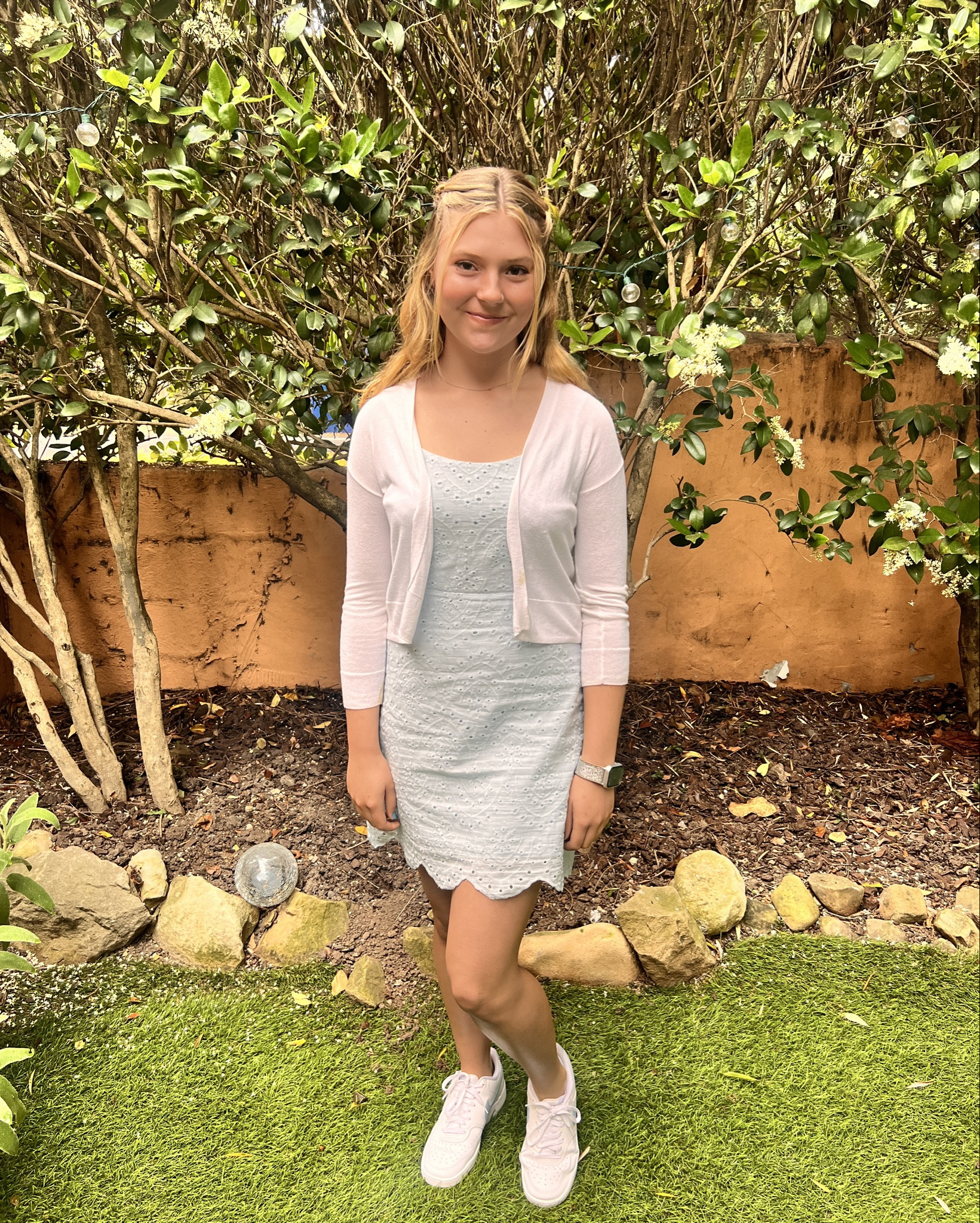 Penelope wore this cute blue eyelet summer dress to her graduation this week, but paired with cute sandals this would also make such a perfect wedding guest dress!

She’s 5’6” and is wearing a small for reference. 





Summer outfit | teen dress 

#LTKWedding #LTKU #LTKFindsUnder100