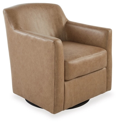 Bradney Leather Swivel Accent Chair | Ashley Homestore