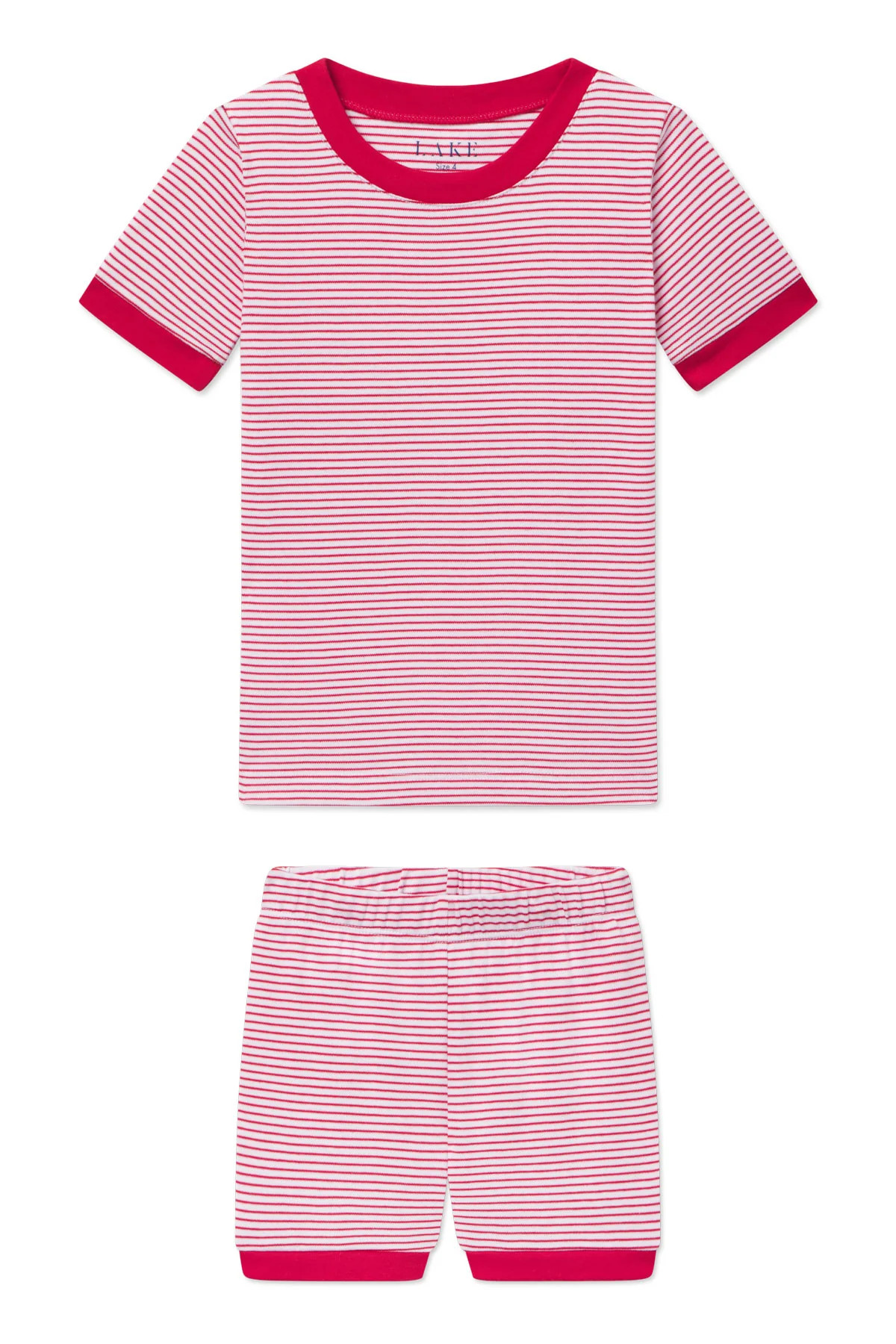 Kids Shorts Set in Classic Red | Lake Pajamas